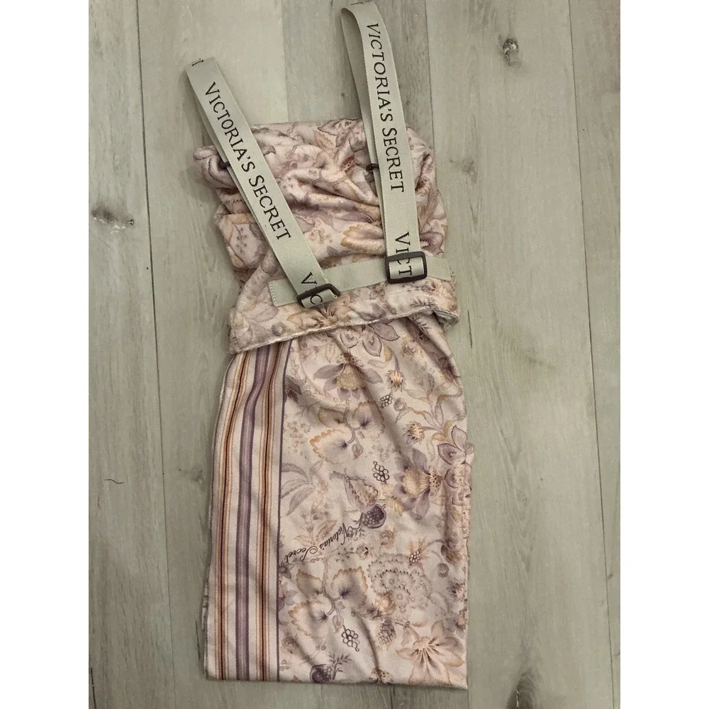 Victoria's Secret Pink Floral Print Drawstring Backpack Bag Pouch New With‎ Tags